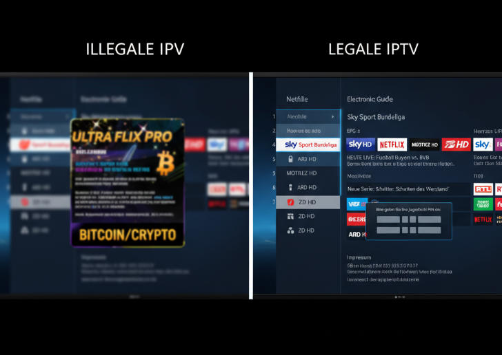 Was unterscheidet legales von illegalem IPTV? Was unterscheidet legales von illegalem IPTV?