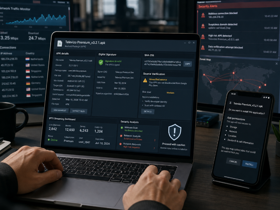 Malware-Gefahr? Die Wahrheit über Televizo Premium APKs