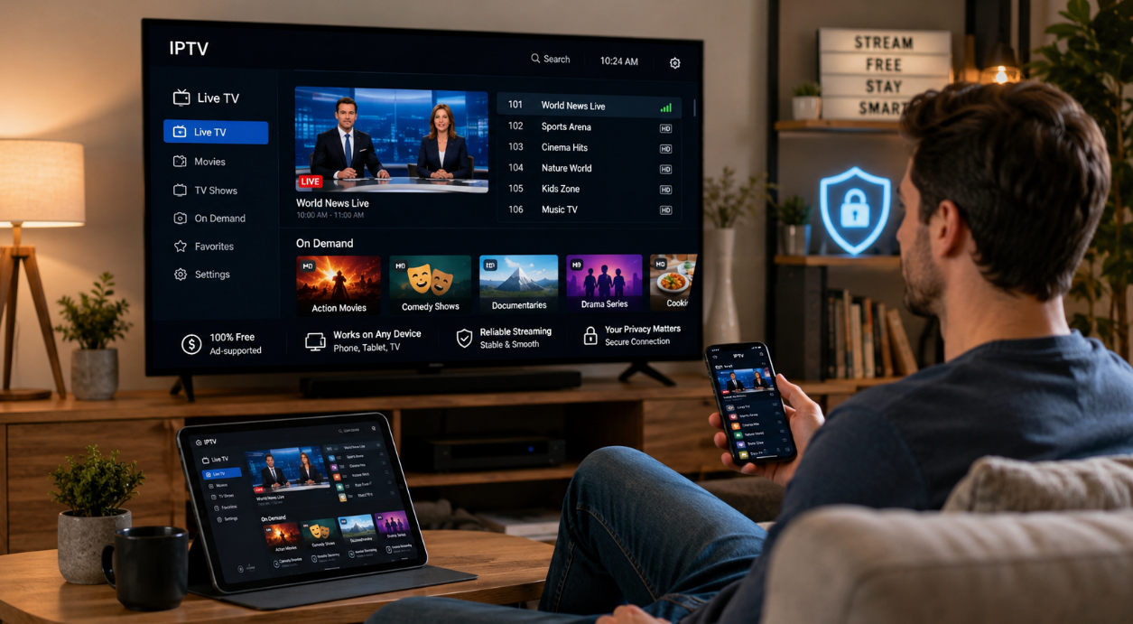 Beste kostenlose IPTV Dienste zum Streamen in Deutschland 2026